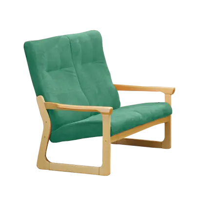 BE - 2 dvojkřeslo, koženka ROXA 2.11 - koženka pastelová zelená